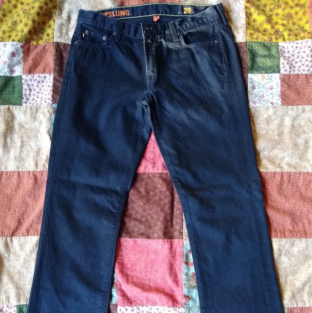 EUC J. Crew women's black hipslung jeans.  29.